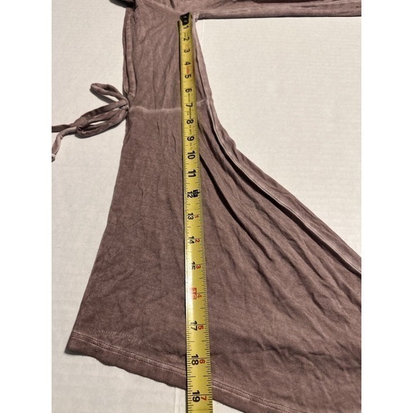 American Eagle Women's Soft‎ & Sexy Shirt Mauve Cold Shoulder Bell Sleeve XXS - Picture 14 of 16